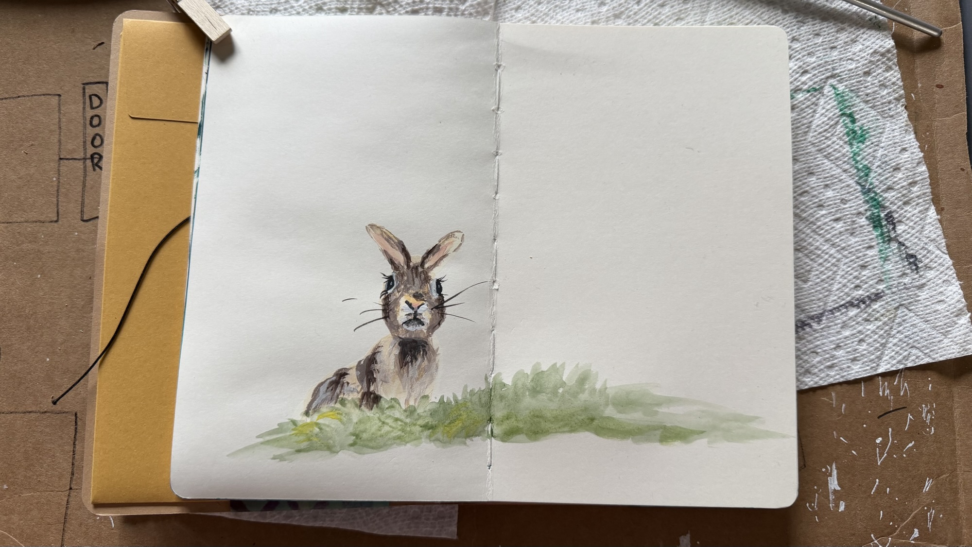 Bunny in Gouache